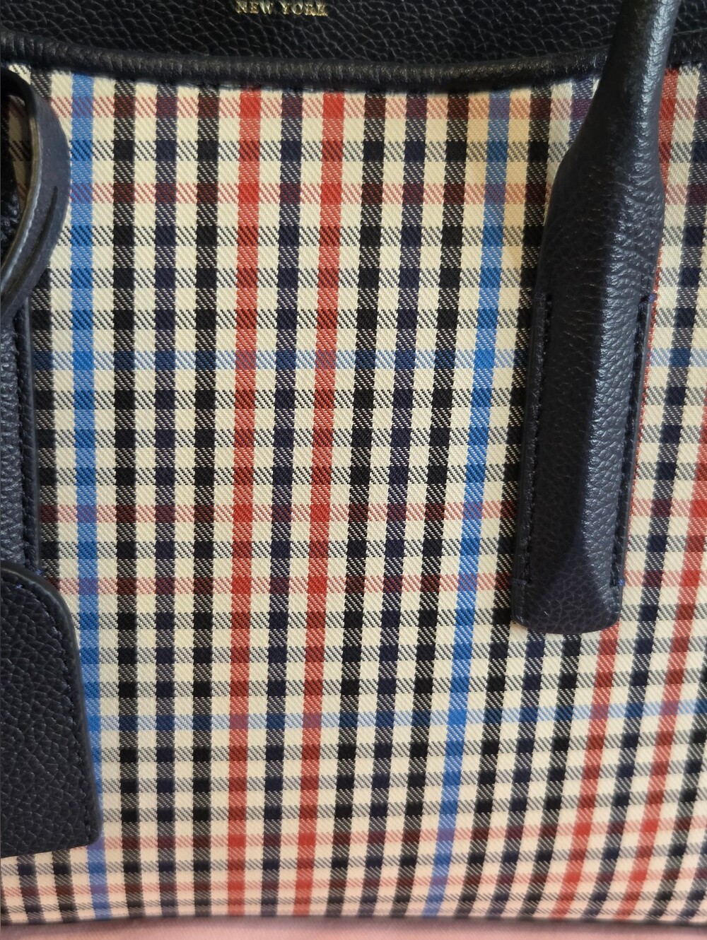 Kate Spade Margaux Plaid Satchel & Dustbag. - Picture 2 of 15